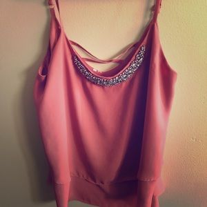 Beaded tank crop top